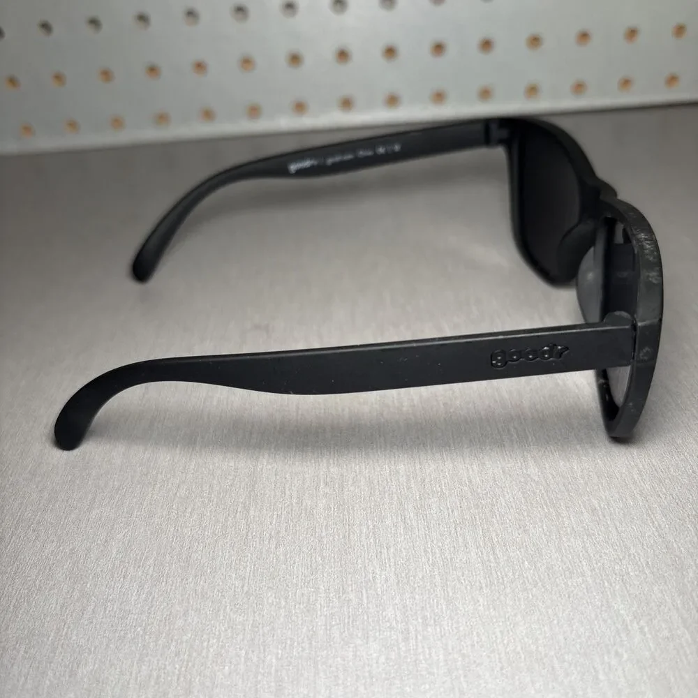 Goodr Sunglasses Back 9 Blackout Black Polarized Sports Active Running Golf